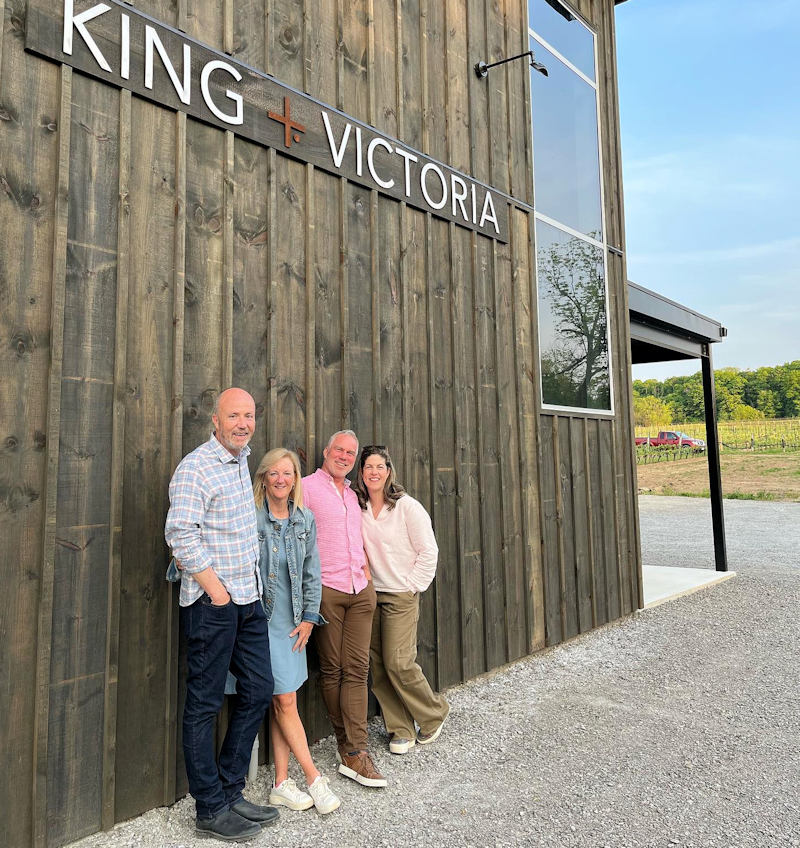 Rob & Liz Harold and Joe & Tracey Schenck. King + Victoria Winery