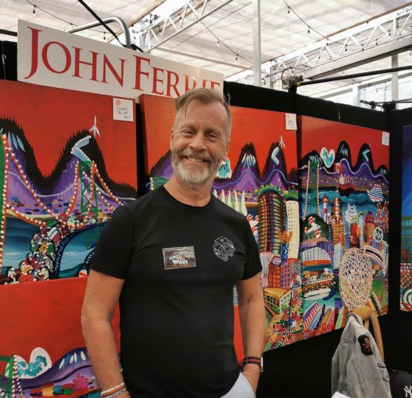 John Ferrie artist photo by Barbara Bell