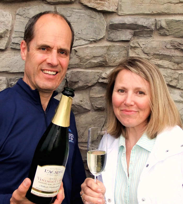 Pauline Scott  and Bruce Ewart Lacadie Winery