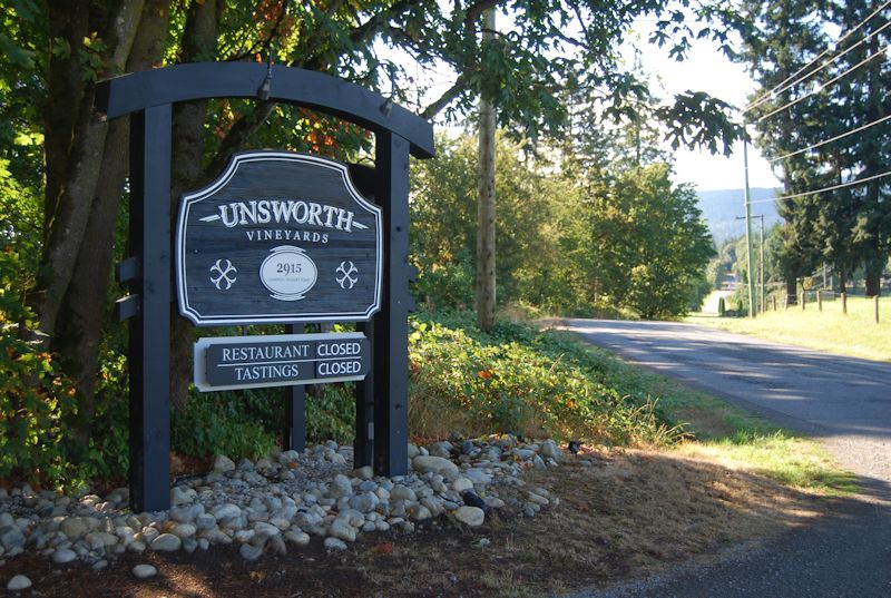 Unsworth Vineyards - Cobble Hill, British Columbia 