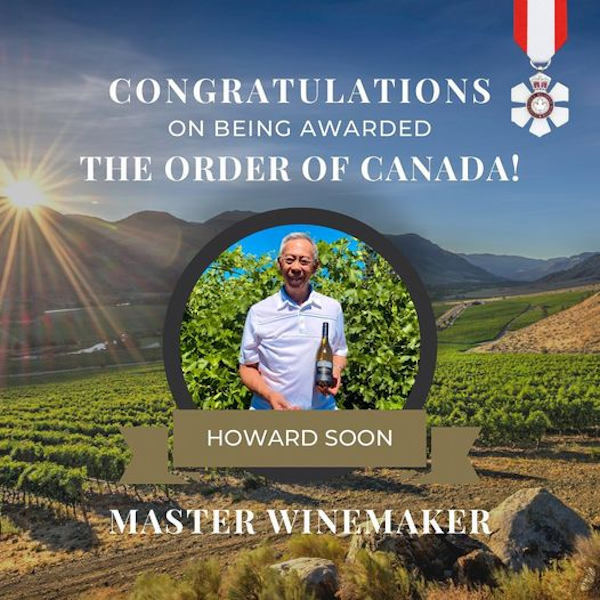 Howard Soon winemaker Order of Canada